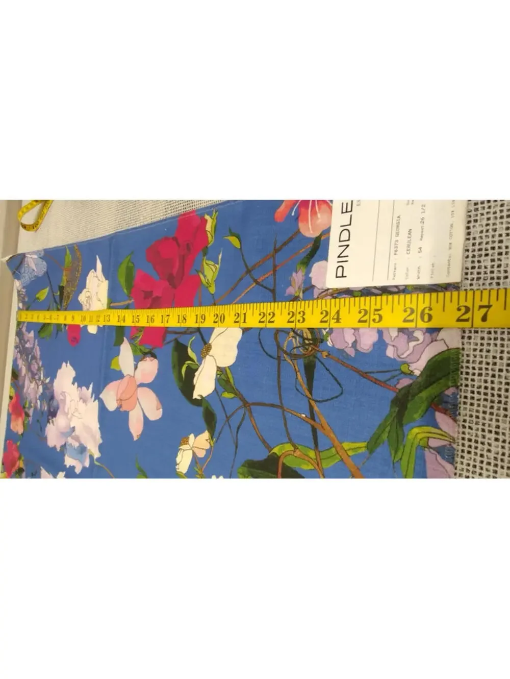 Pindler Georgia Kaleidoscope Lavender Florals Designer Fabric Sampler 23 x 24 in